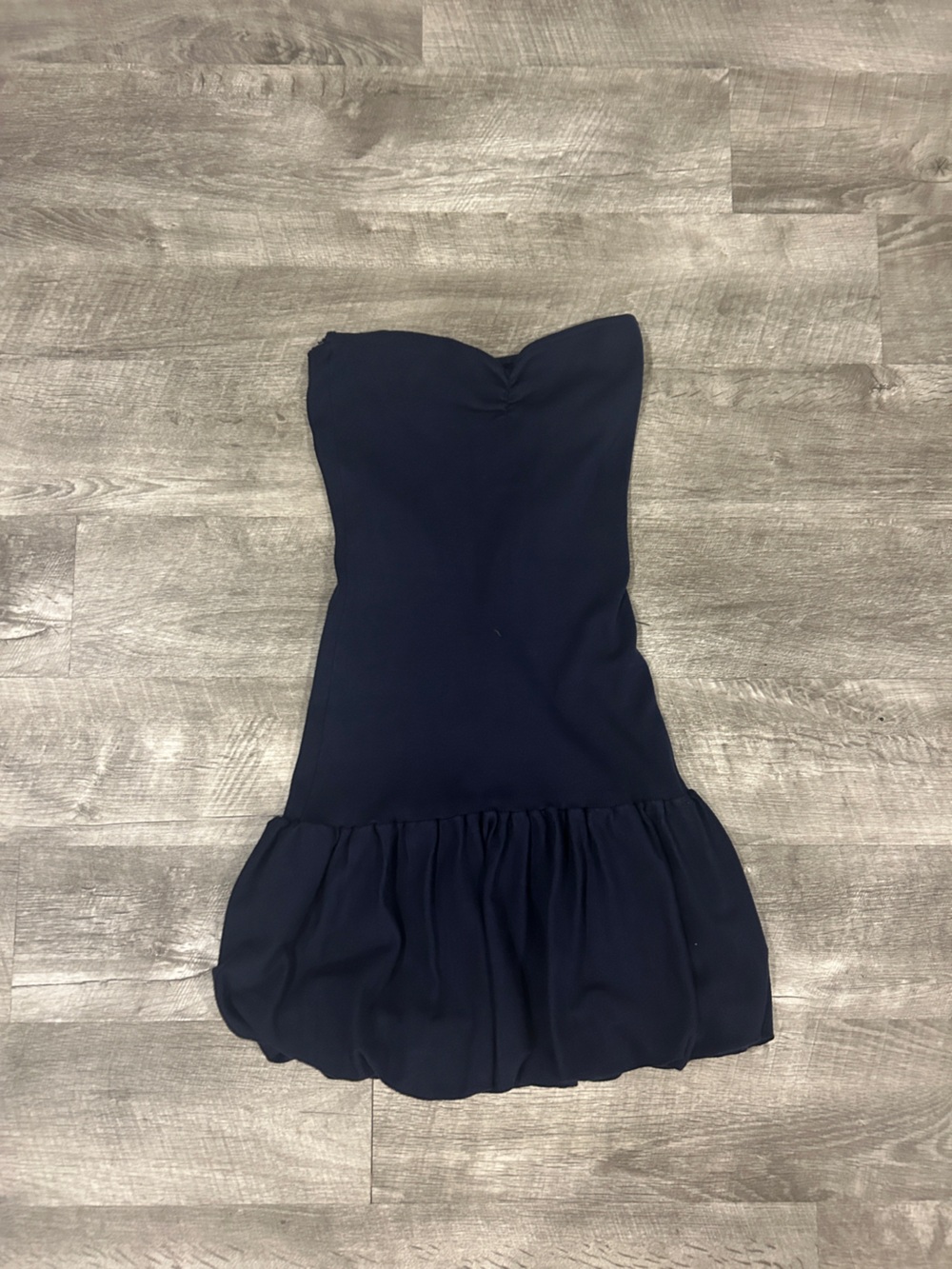 Freshman Navy Strapless Evening Dress